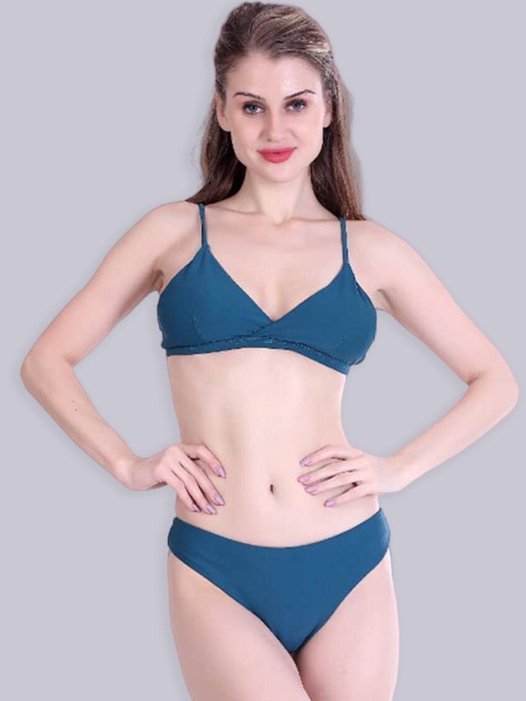 bold & bae shoulder straps low coverage swim bikini set
