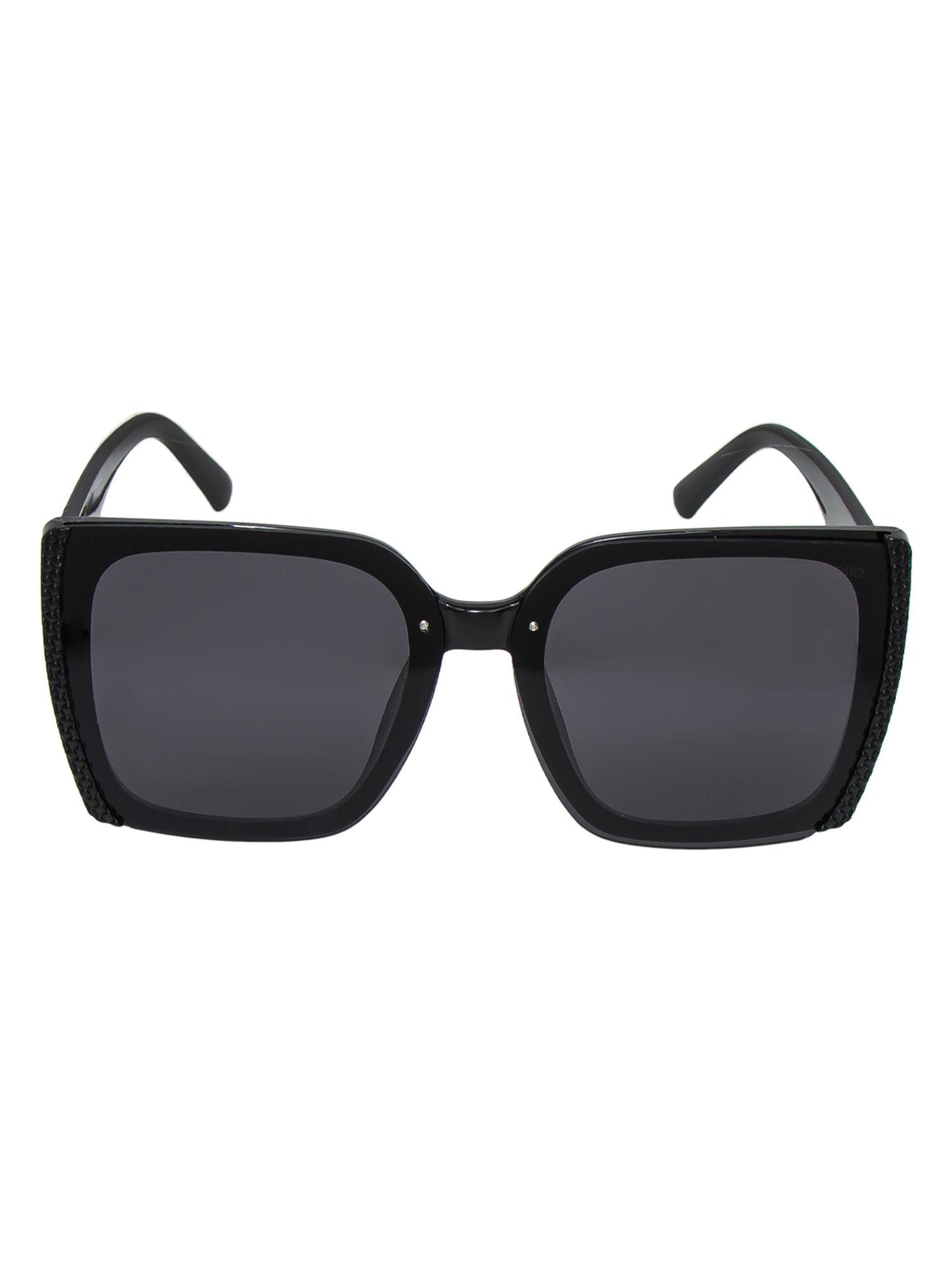 bold black rectangle shaped sunglasses (m)