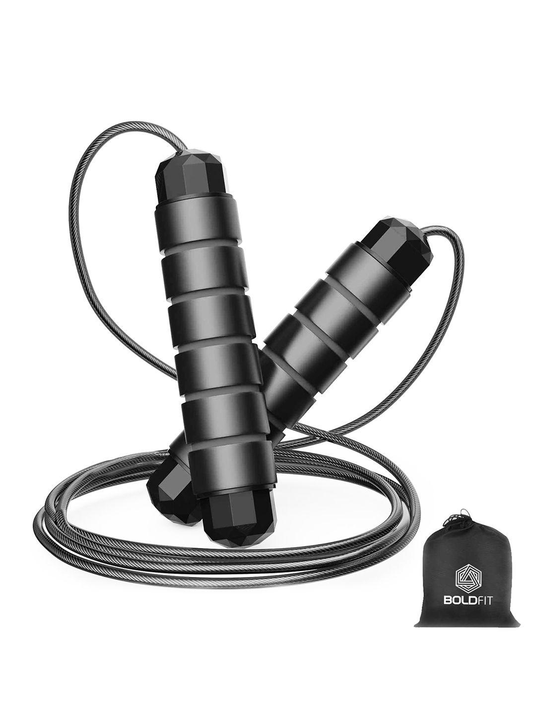 boldfit  black skipping rope