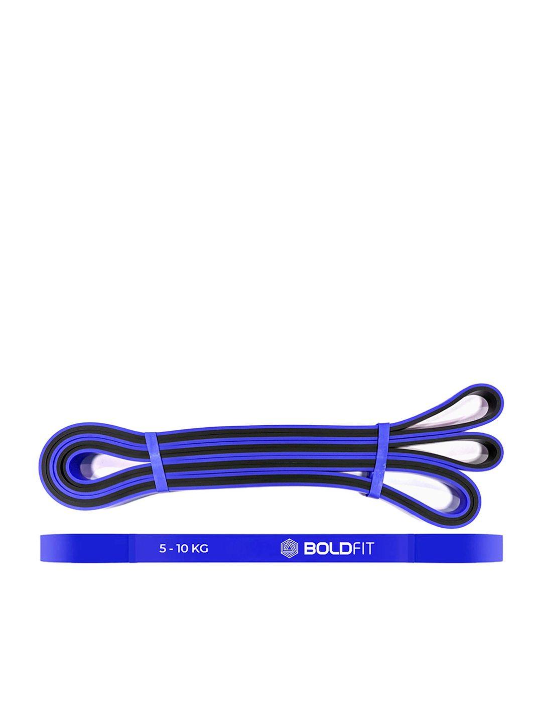 boldfit blue solid heavy resistance bands