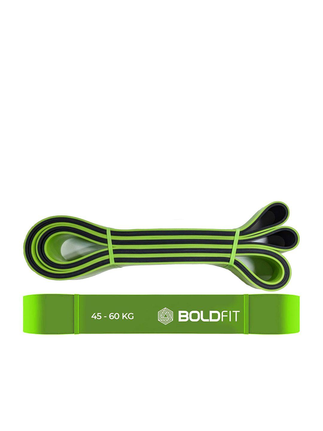 boldfit green  solid heavy resistance bands