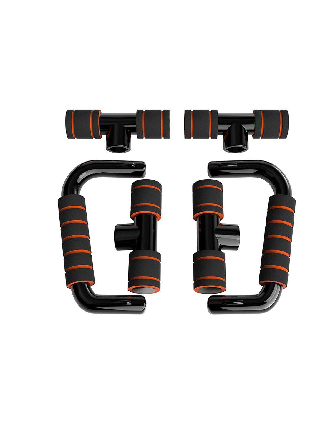 boldfit orange & black push up bar stand sports accessories
