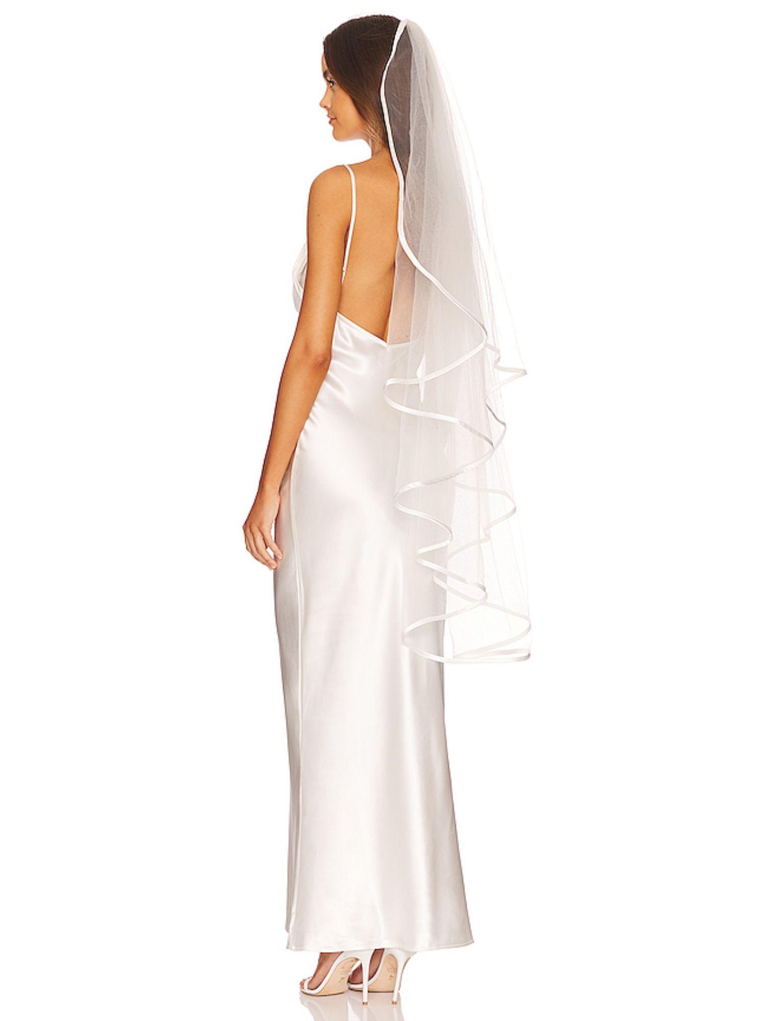 boline satin trim veil