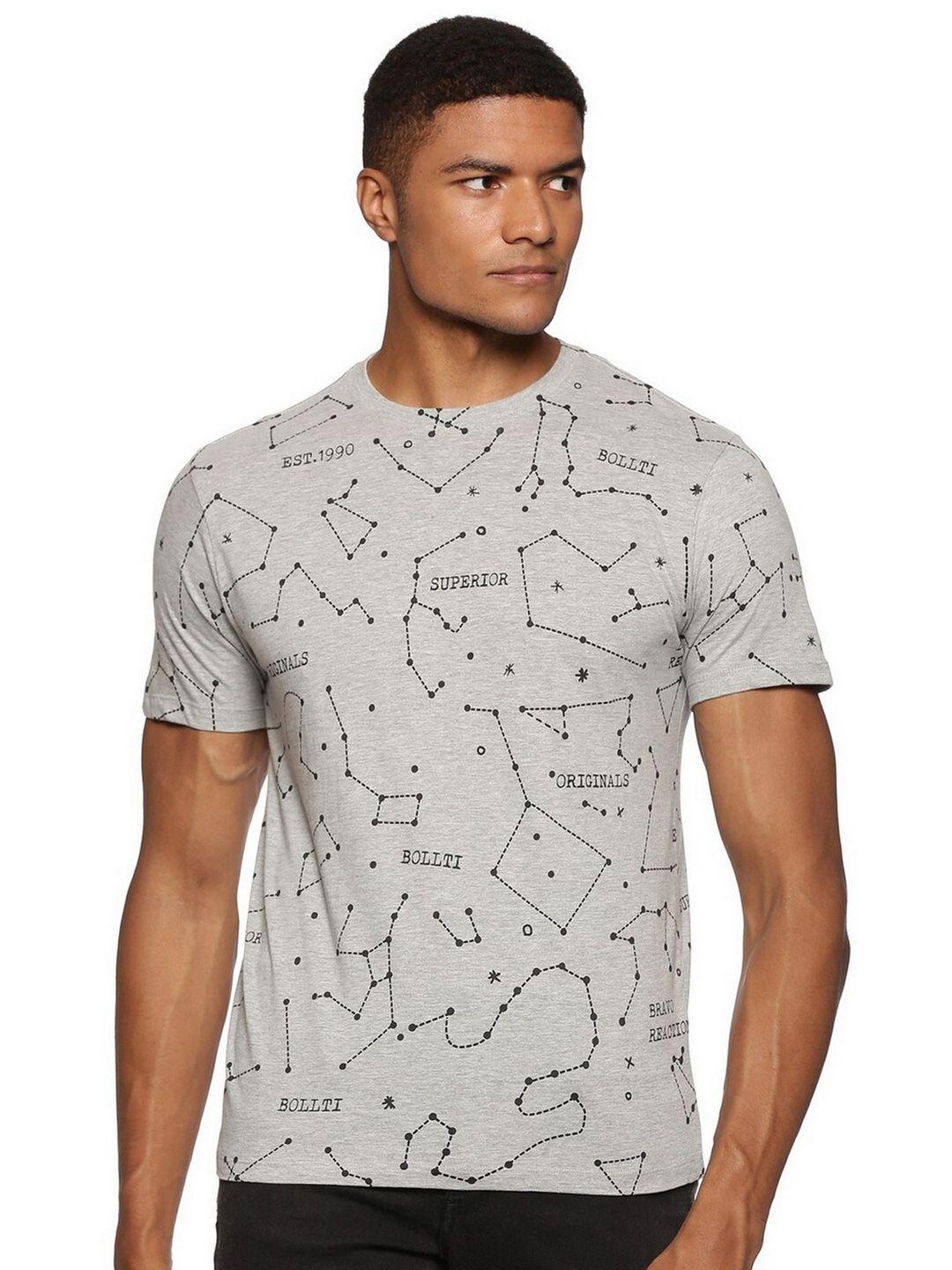 bollti geometric printed pure cotton t-shirt