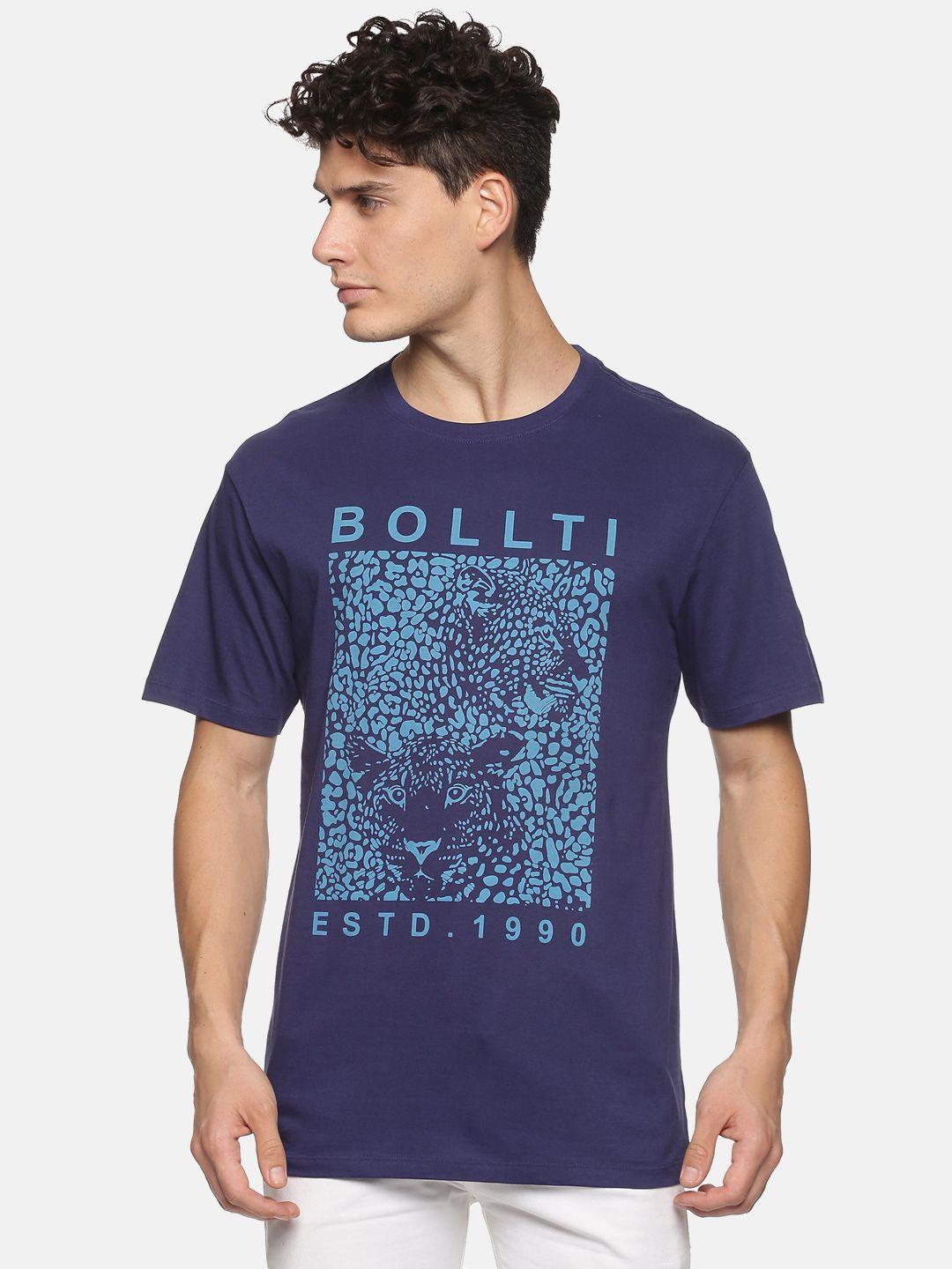 bollti graphic printed pure cotton t-shirt