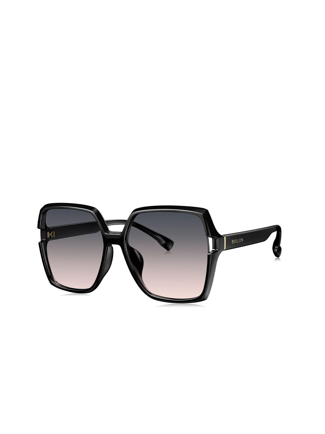 bolon eyewear women grey lens & black other sunglasses with uv protected lens-bl 5060