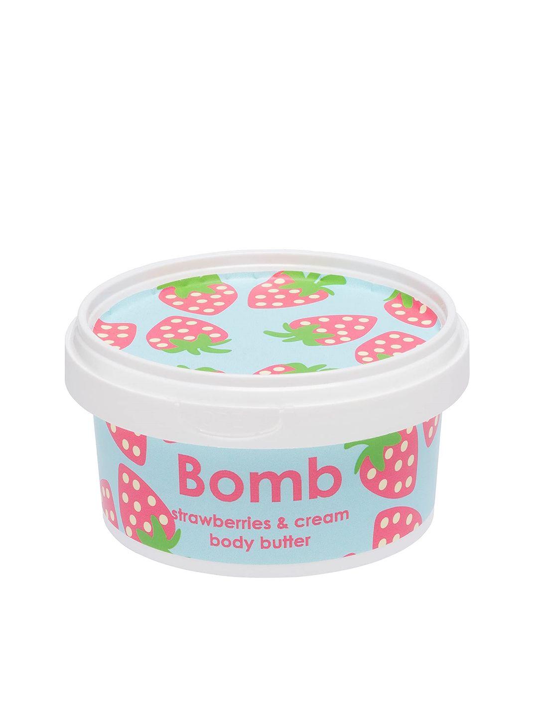 bomb cosmetics strawberries & cream body butter - 200ml