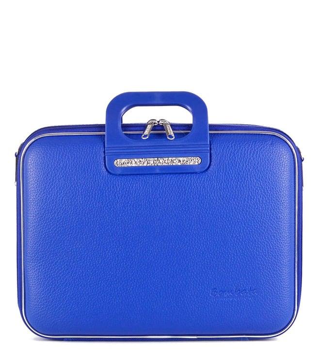 bombata brera cobalt blue 13" laptop briefcase