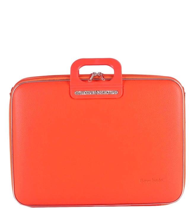 bombata brera orange 13" laptop briefcase