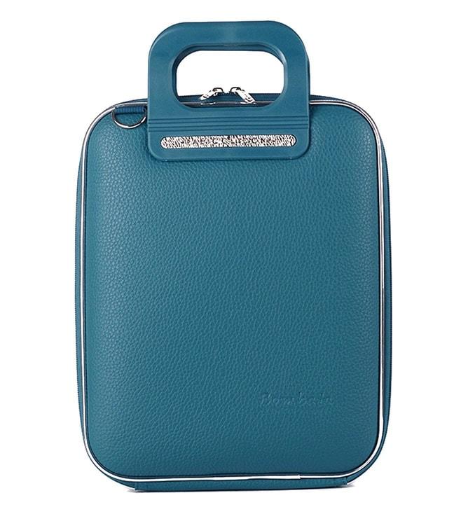 bombata firenze teal blue 11" laptop briefcase