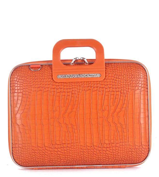 bombata siena cocco orange 13" laptop briefcase