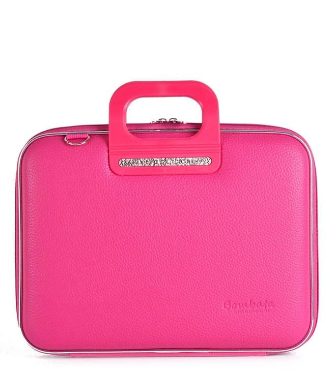 bombata firenze classic pink 13" laptop briefcase