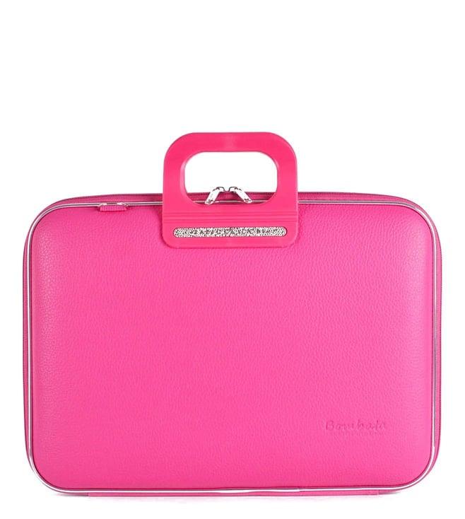 bombata firenze classic pink 15" laptop briefcase