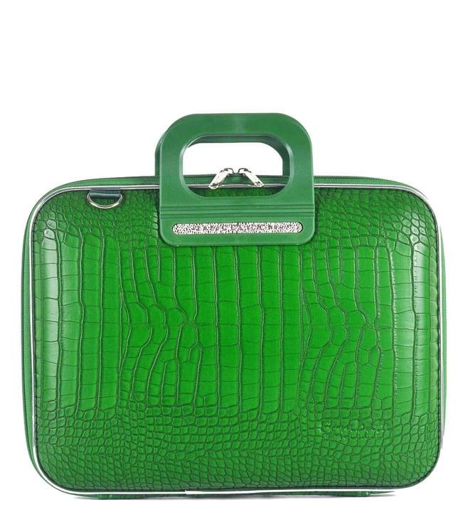 bombata siena cocco green 13" laptop briefcase