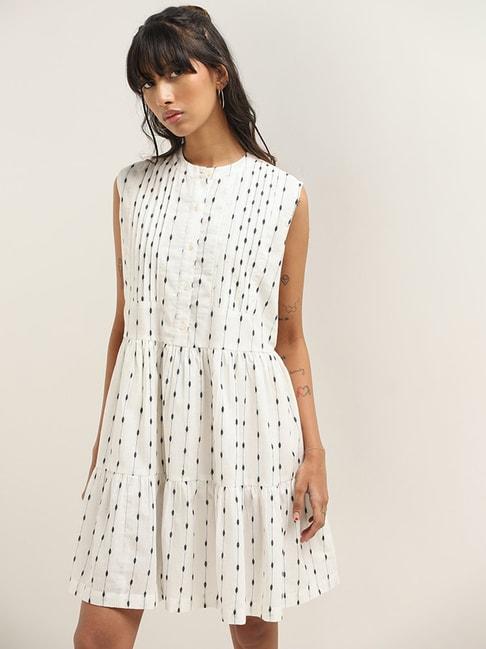 bombay paisley by westside white printed dress