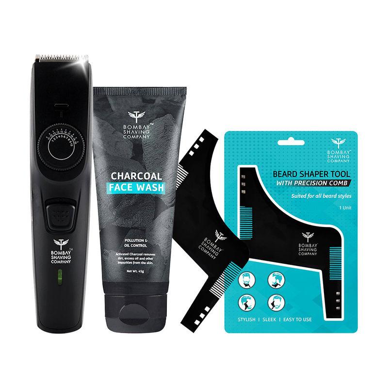 bombay shaving company beard grooming kit - black
