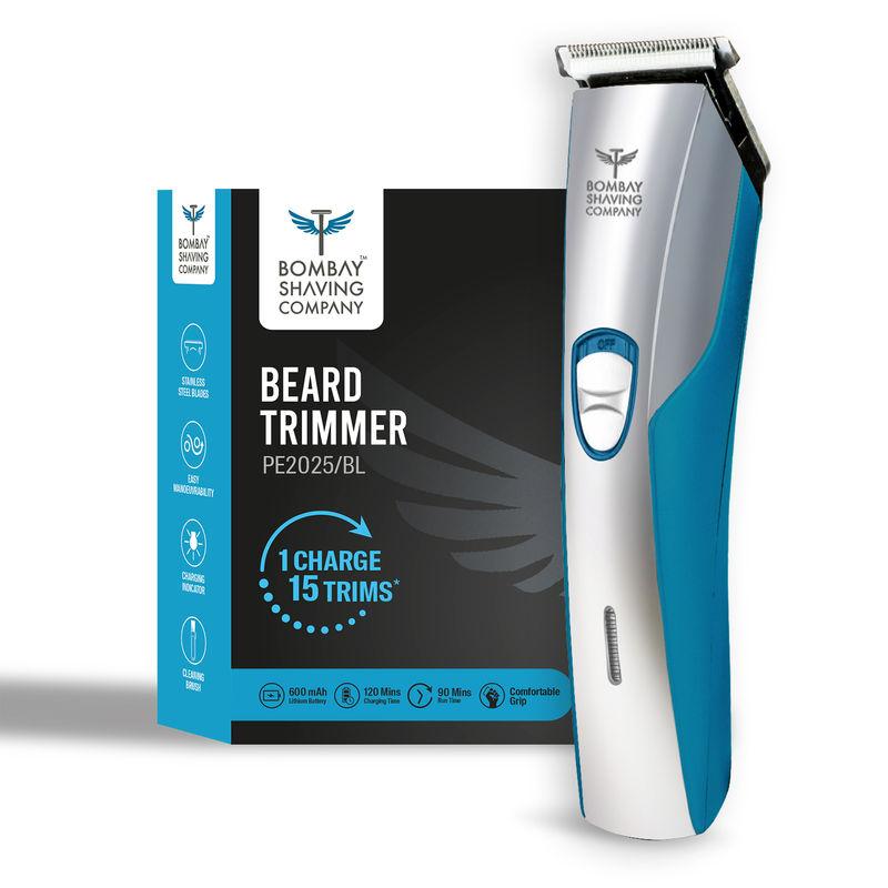 bombay shaving company electric blue beard trimmer