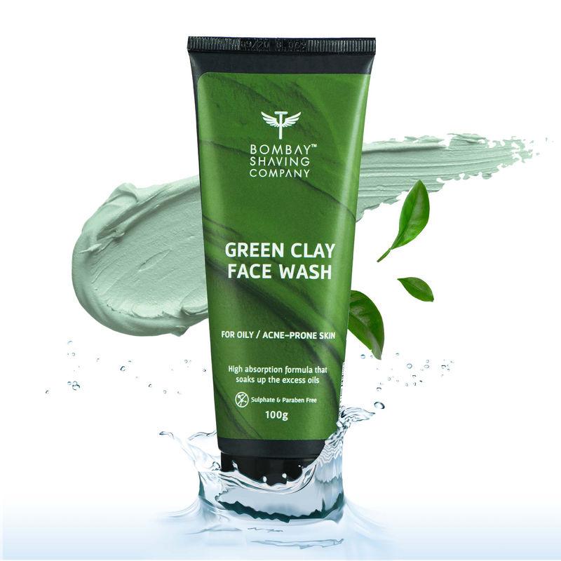 bombay shaving company green clay face wash