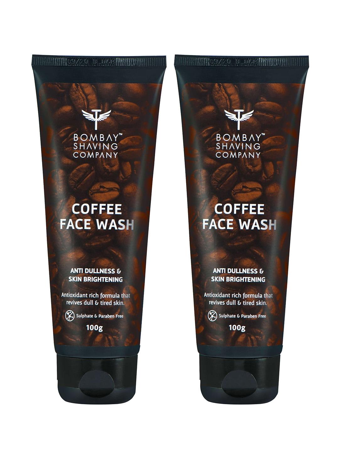 bombay shaving company unisex coffee face wash - pack of 2