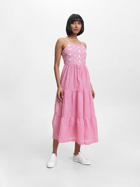 bombay paisley by westside embroidered pink dress