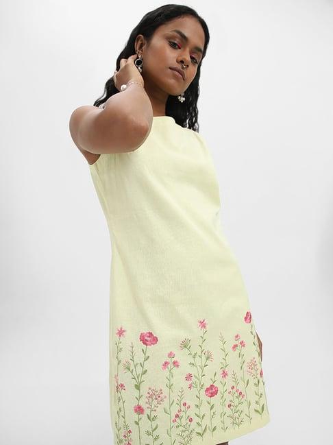 bombay paisley by westside lime dress