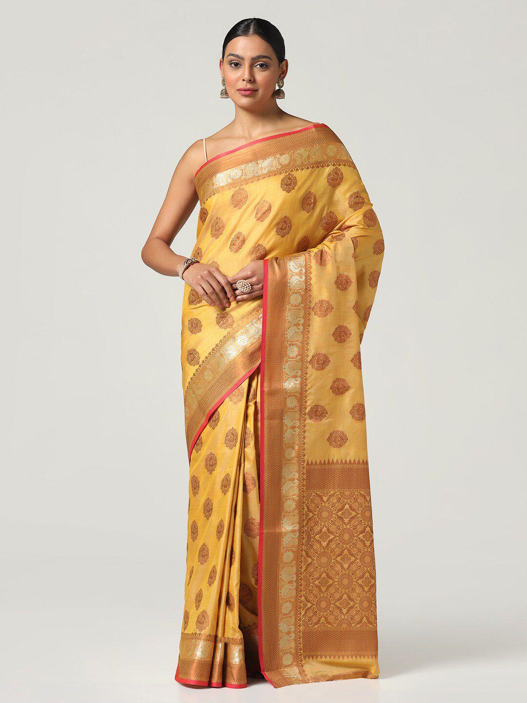 bombay selections ethnic motifs zari banarasi saree