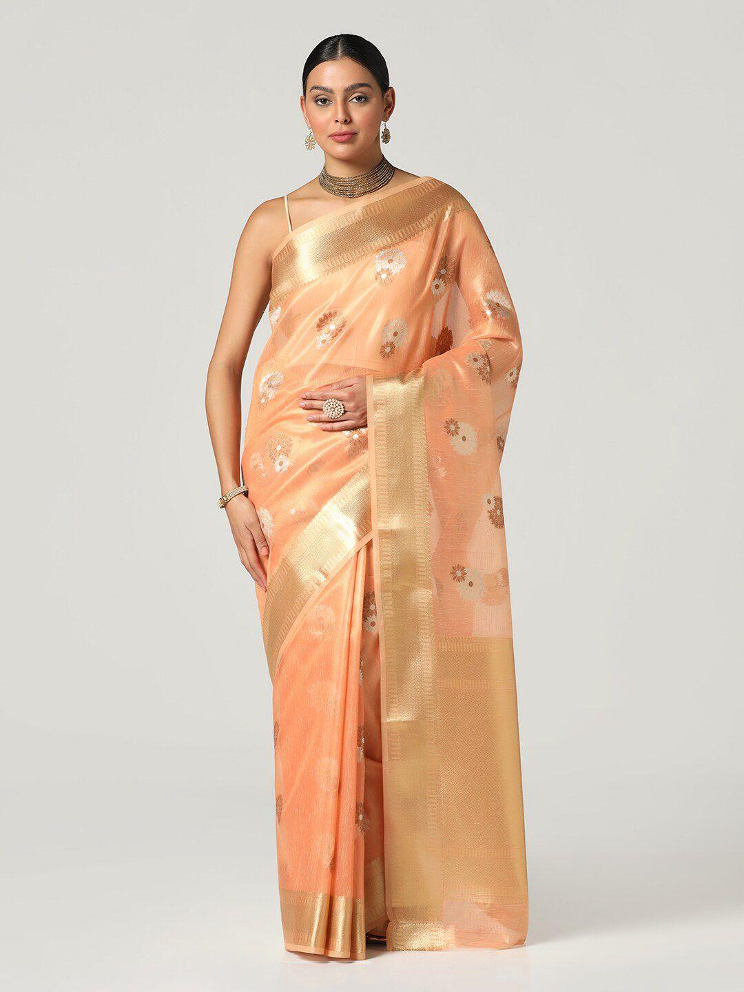 bombay selections ethnic motifs zari banarasi saree