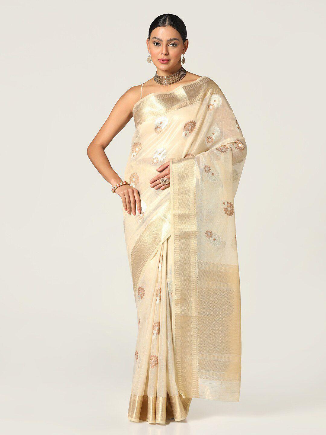 bombay selections woven design zari banarasi saree