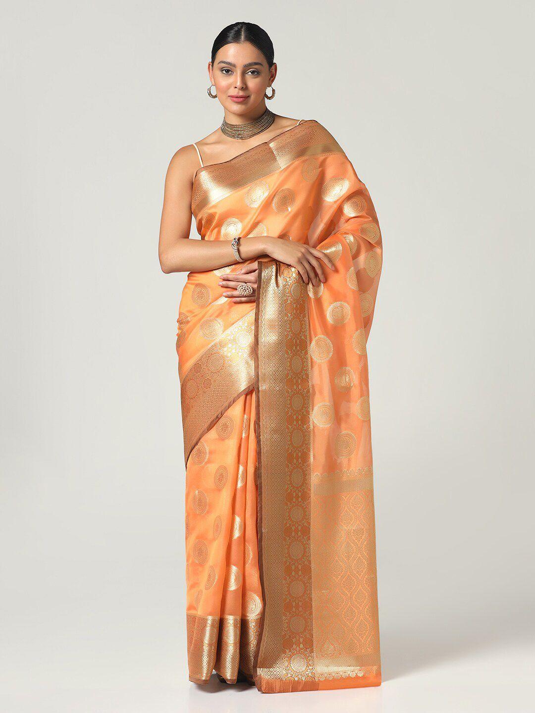 bombay selections woven design zari banarasi saree