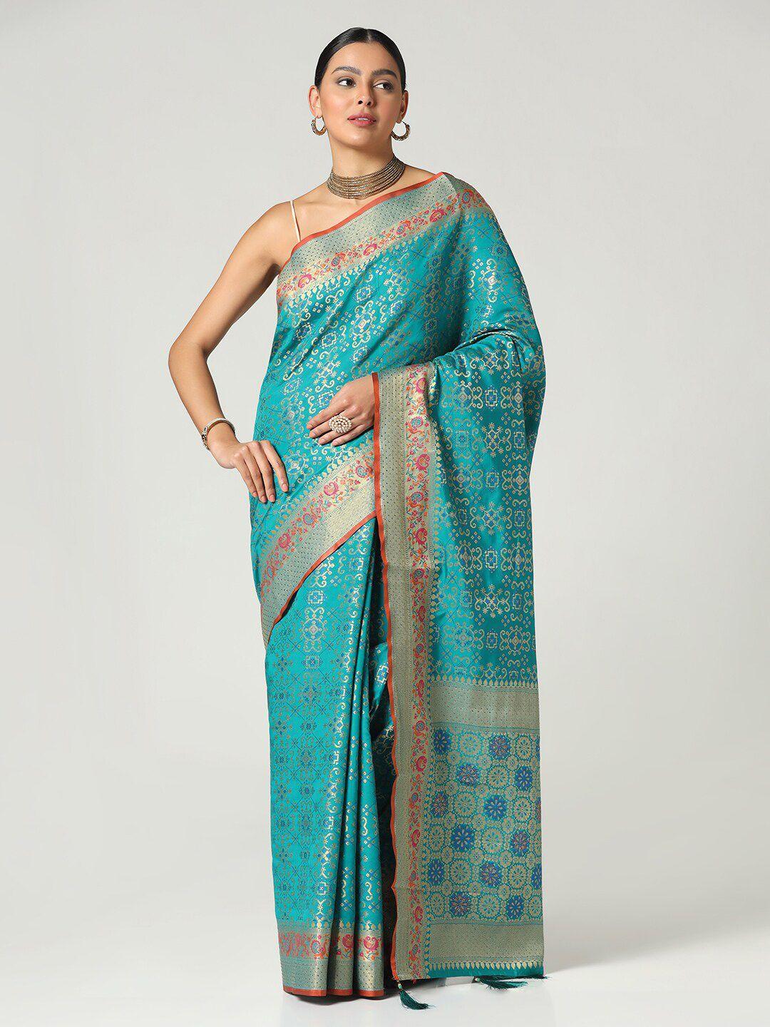 bombay selections woven design zari banarasi saree