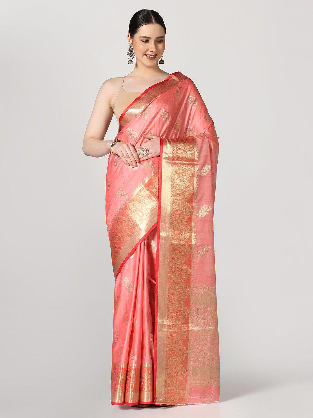 bombay selections woven design zari banarasi saree