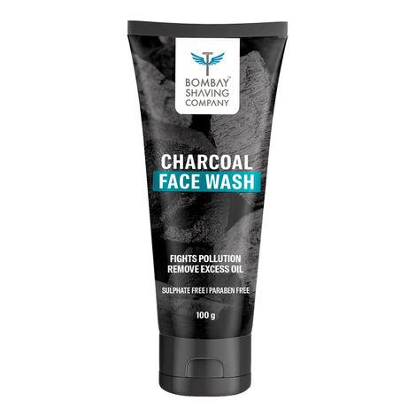 bombay shaving company activated charcoal face wash, 100g