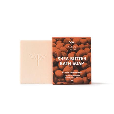 bombay shaving company shea butter moisturizing bath soap, 125g | extra virgin coconut oil and honey for dry skin