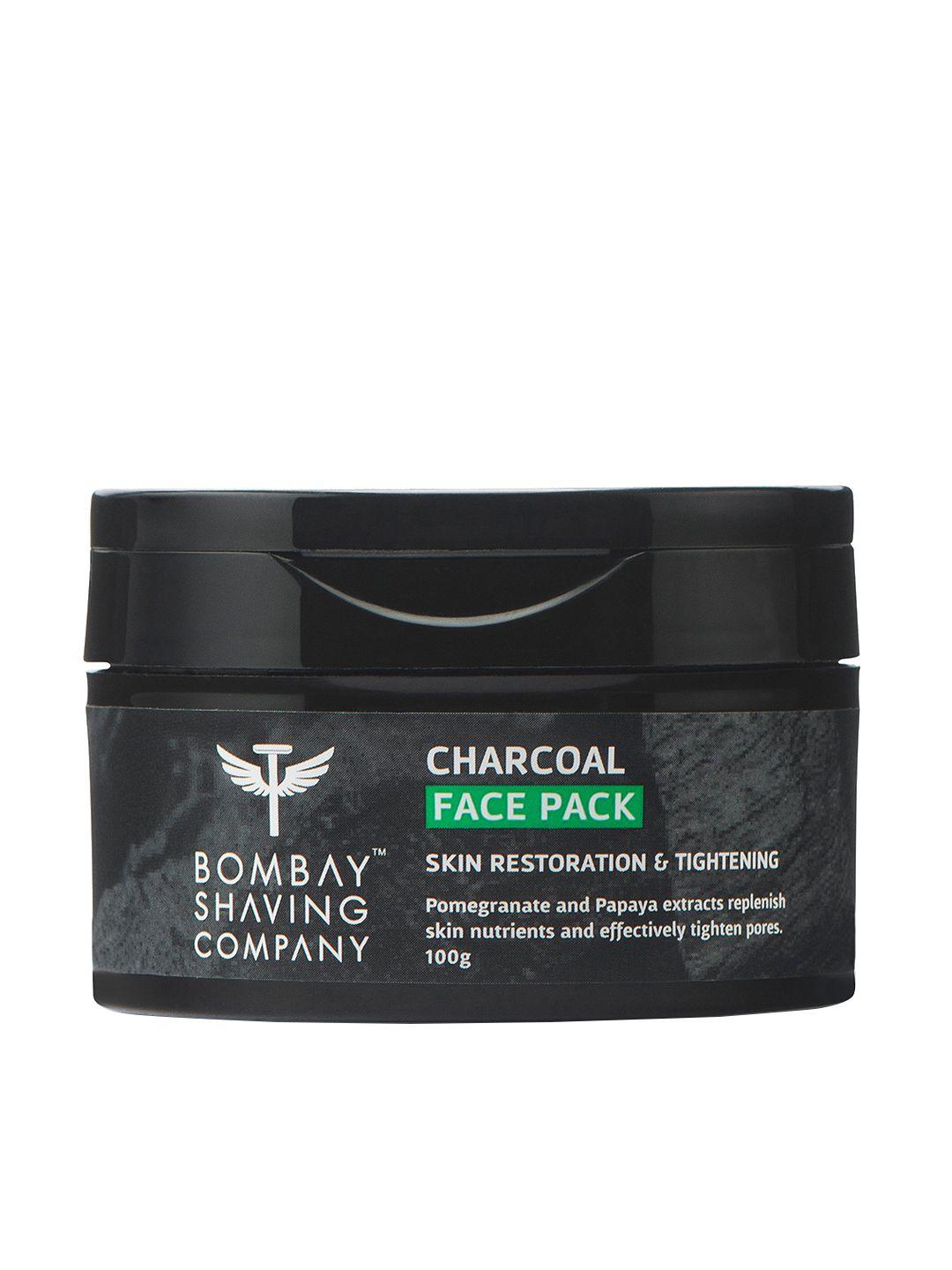 bombay shaving company unisex anti pollution & anti blackhead charcoal face pack 100gm