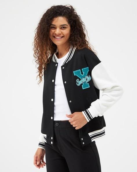 bomber jacket with applique