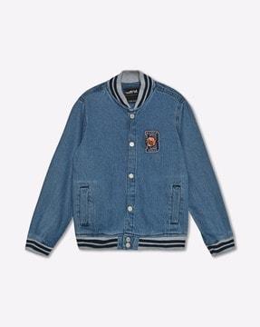 bomber jacket with contrast tipping