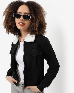 bomber jacket with flap pockets