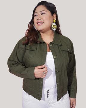 bomber jacket with flap pockets