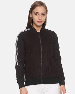 bomber jacket with insert pockets