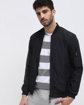 bomber jacket with insert pockets