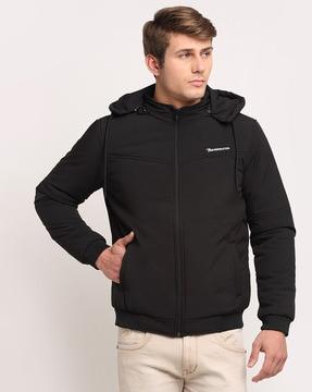 bomber jacket with insert pockets