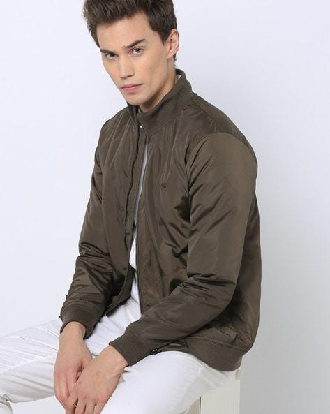 bomber jacket with insert pockets