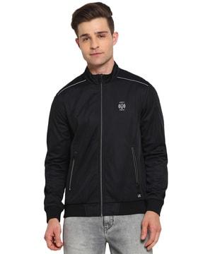 bomber jacket with zip pockets