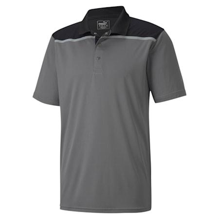 bonded colourblock men's golf polo shirt