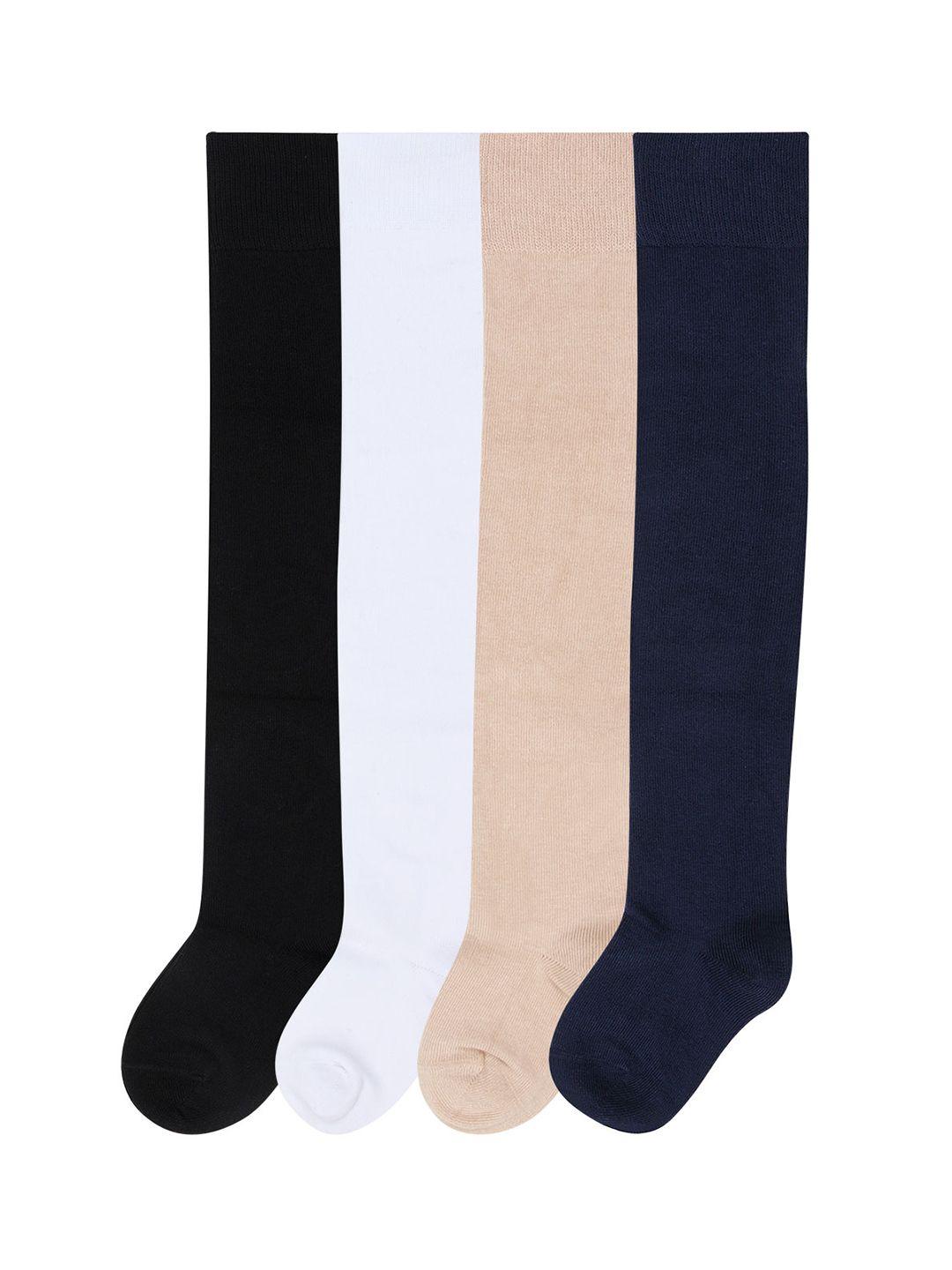 bonjour girls pack of 4 assorted knee length socks