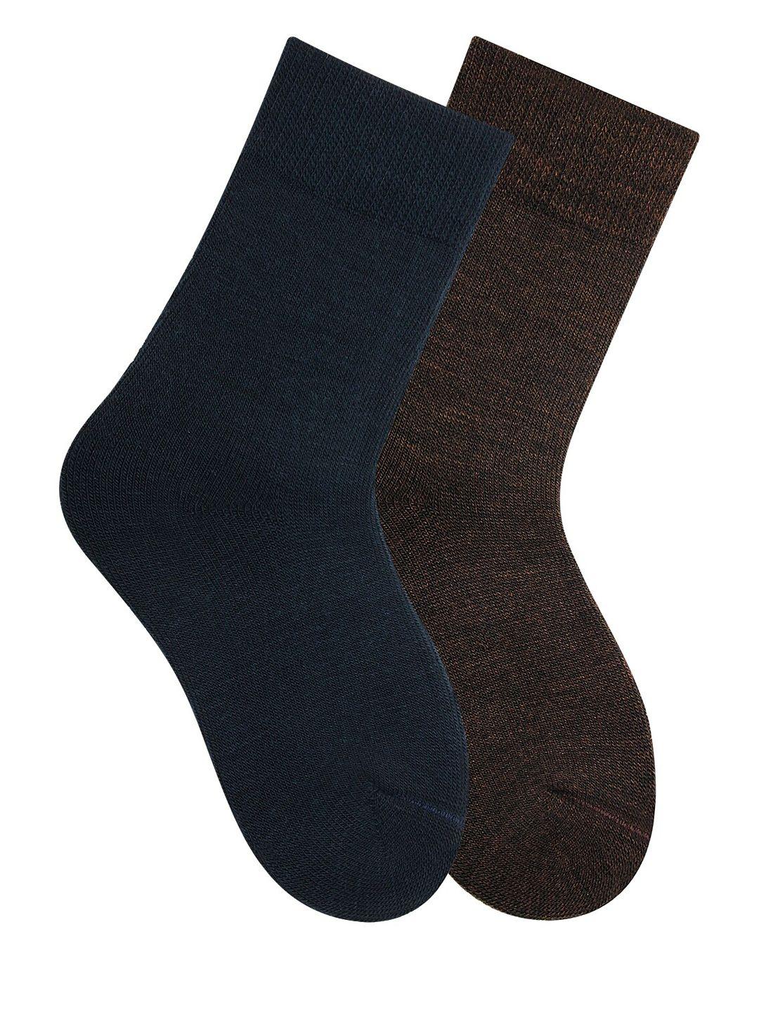 bonjour kids pack of 2 assorted woolen calf-length socks