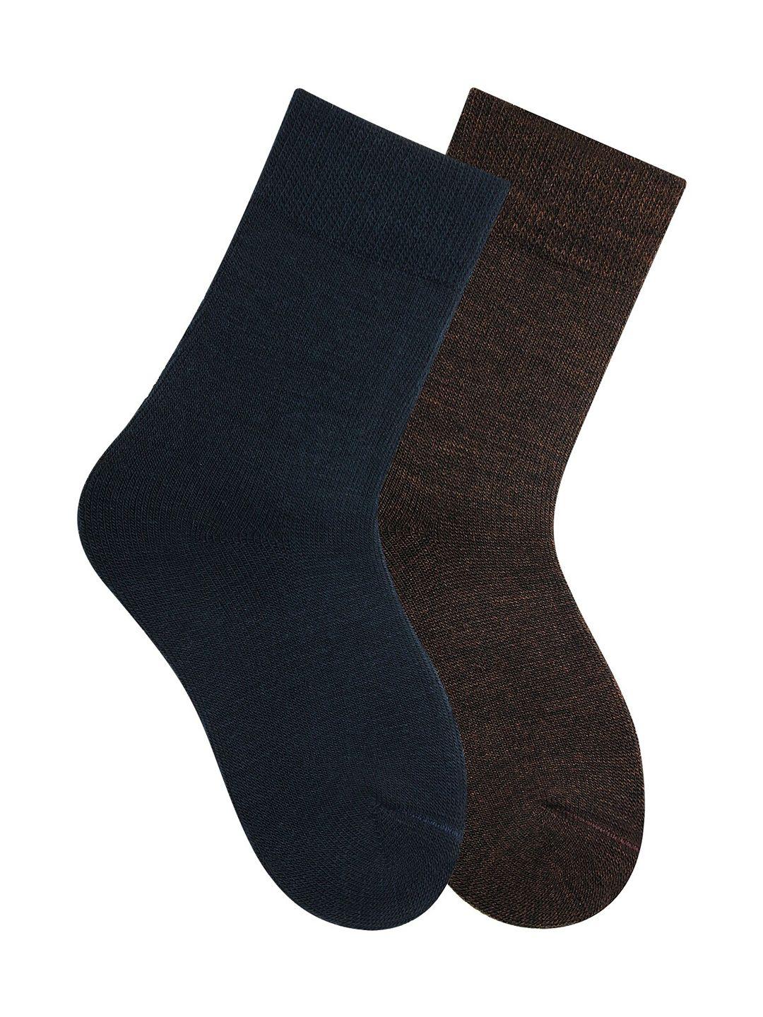 bonjour kids pack of 2 assorted woolen calf-length socks