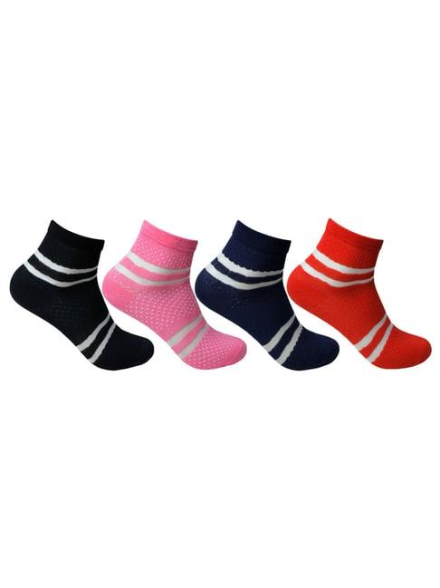 bonjour multicolor cotton socks - pack of 4