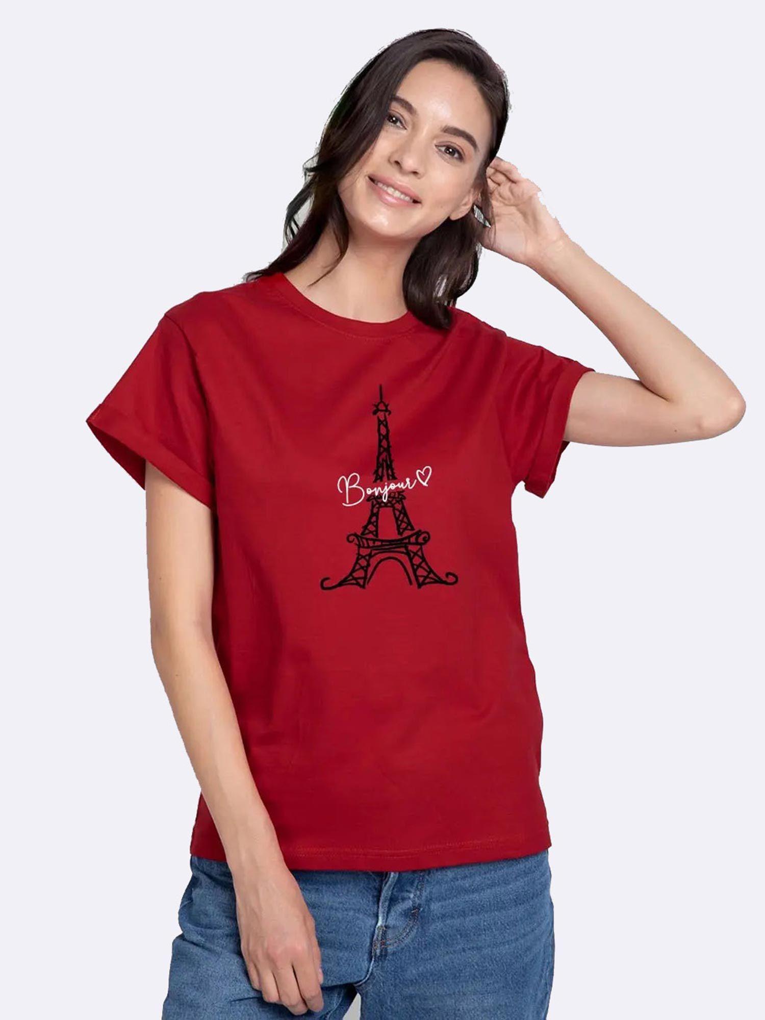 bonjour paris boyfriend t-shirts