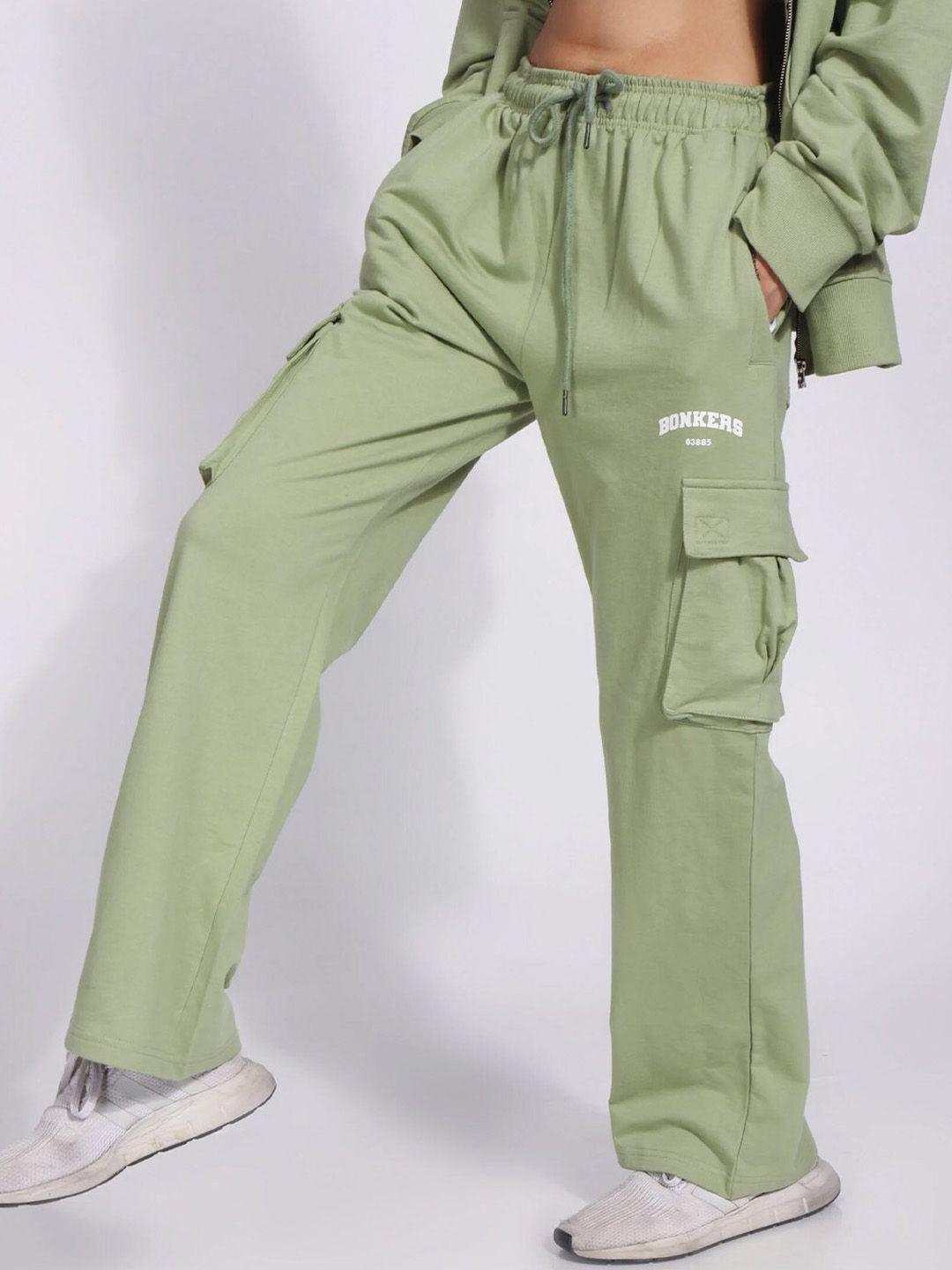 bonkers-corner-women-green-mid-rise-straight-fit-track-pants